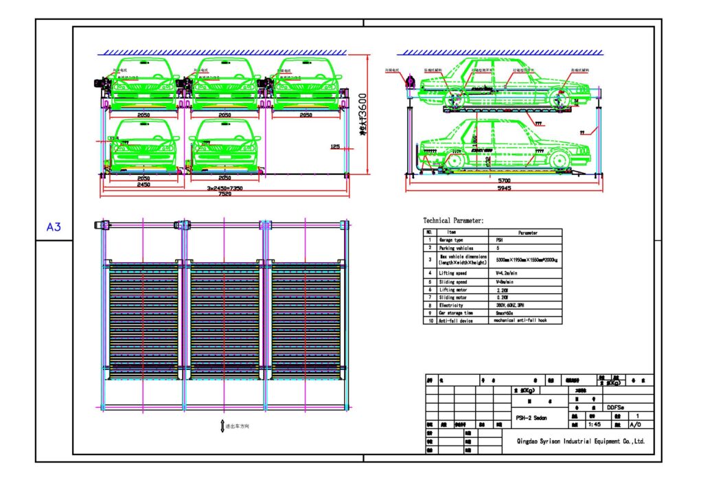 psh 2 sedan size drawing