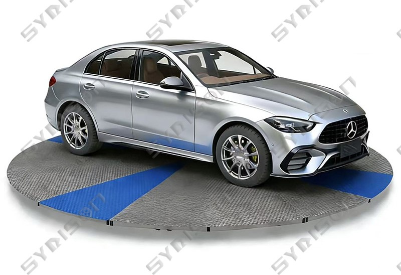 CTT car turntable system for narrow garage and parking access