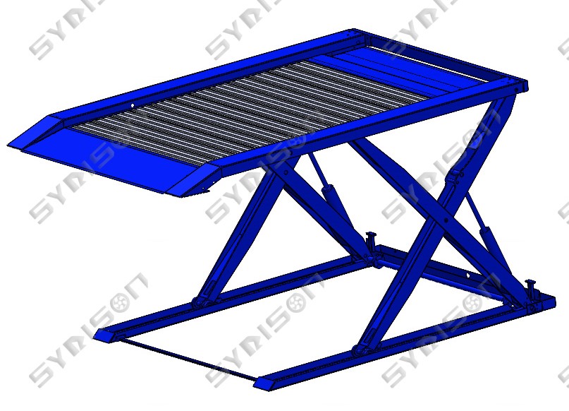 TPS scissor type car parking lift for low ceiling garages