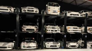 triple car parking lift