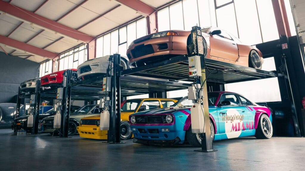 4 post car parking lift