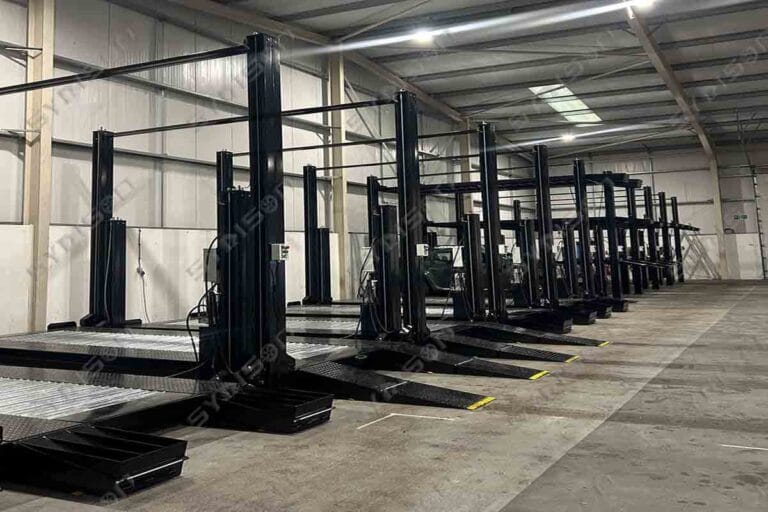22 units TFPP triple stacker parking system installation in the UK