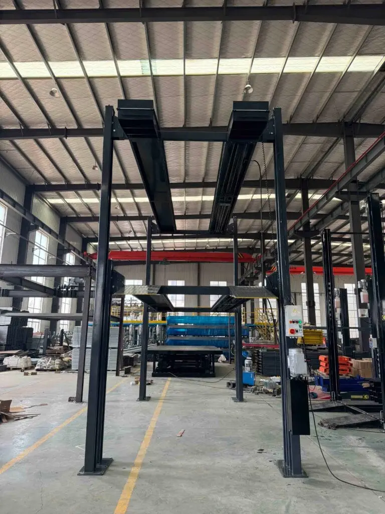 Sleek powder-coated finish for simple parking lifts and stackers