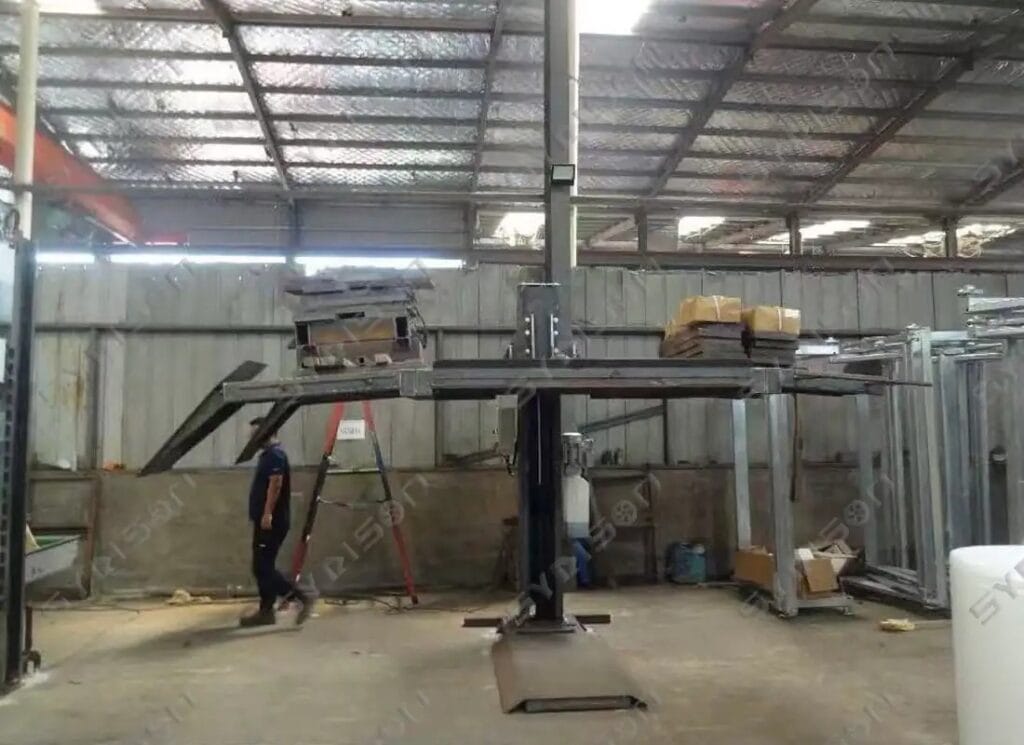 syrison one post car parking lift CE test picture2