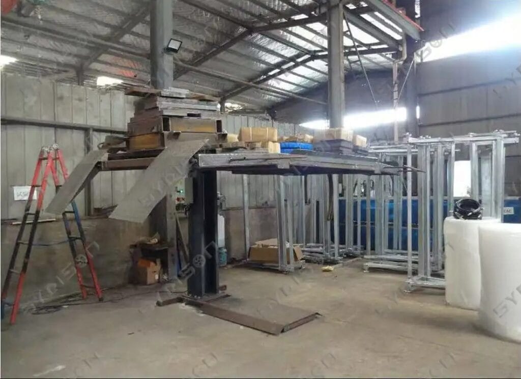 syrison one post car parking lift CE test picture3