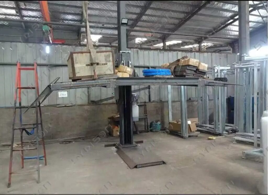 syrison one post car parking lift CE test picture4