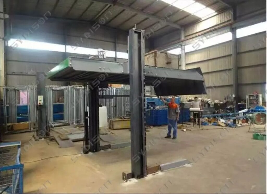 syrison 2 post car parking lift CE testing picture3