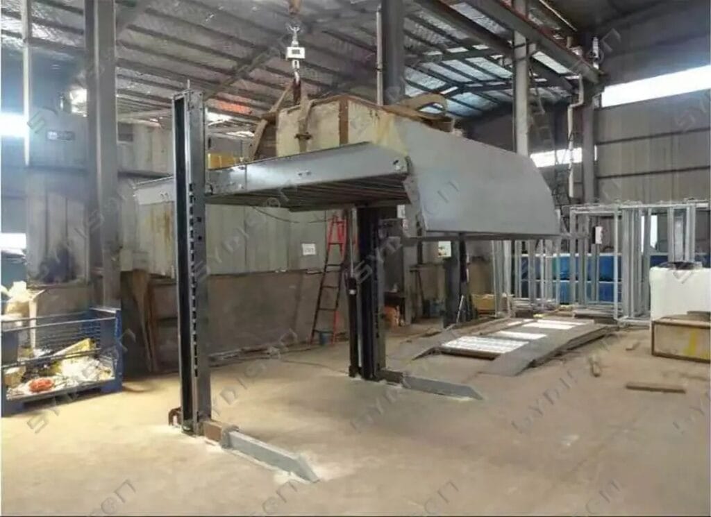 syrison 2 post car parking lift CE testing picture3