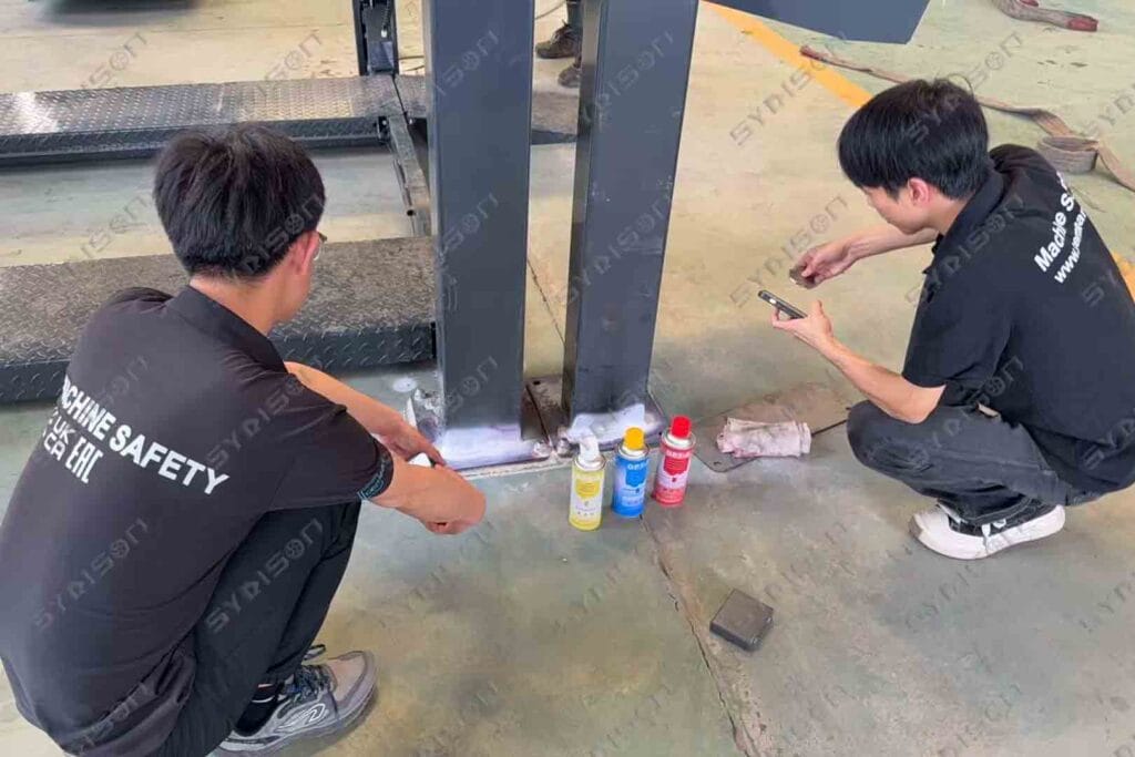 Syrison TFPP CE Penetrant Testing (PT) of Welds